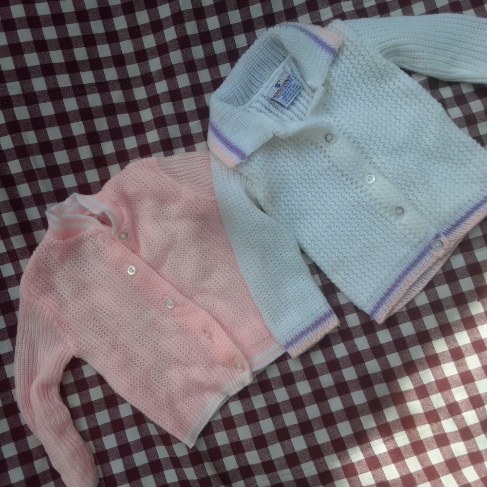 2 Set Vintage Easter Noveltyknit Sweaters